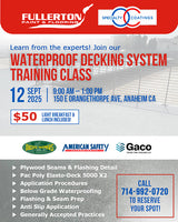 Waterproof Decking Training Class